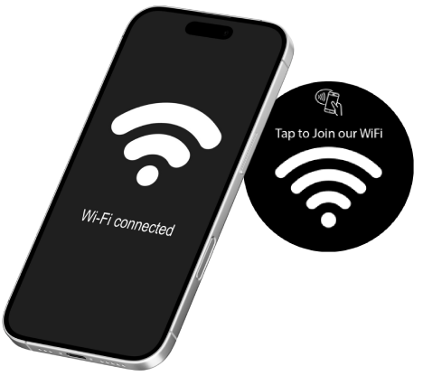 Tap your android phone to connect to wifi!